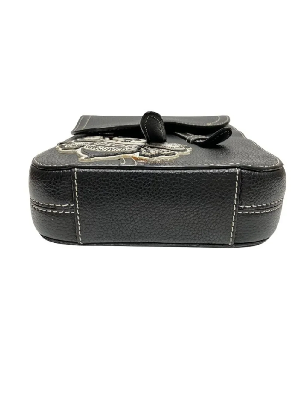 Dior Shawn Stussy Collaboration Saddle Bee Pouch Shoulder Bag Leather